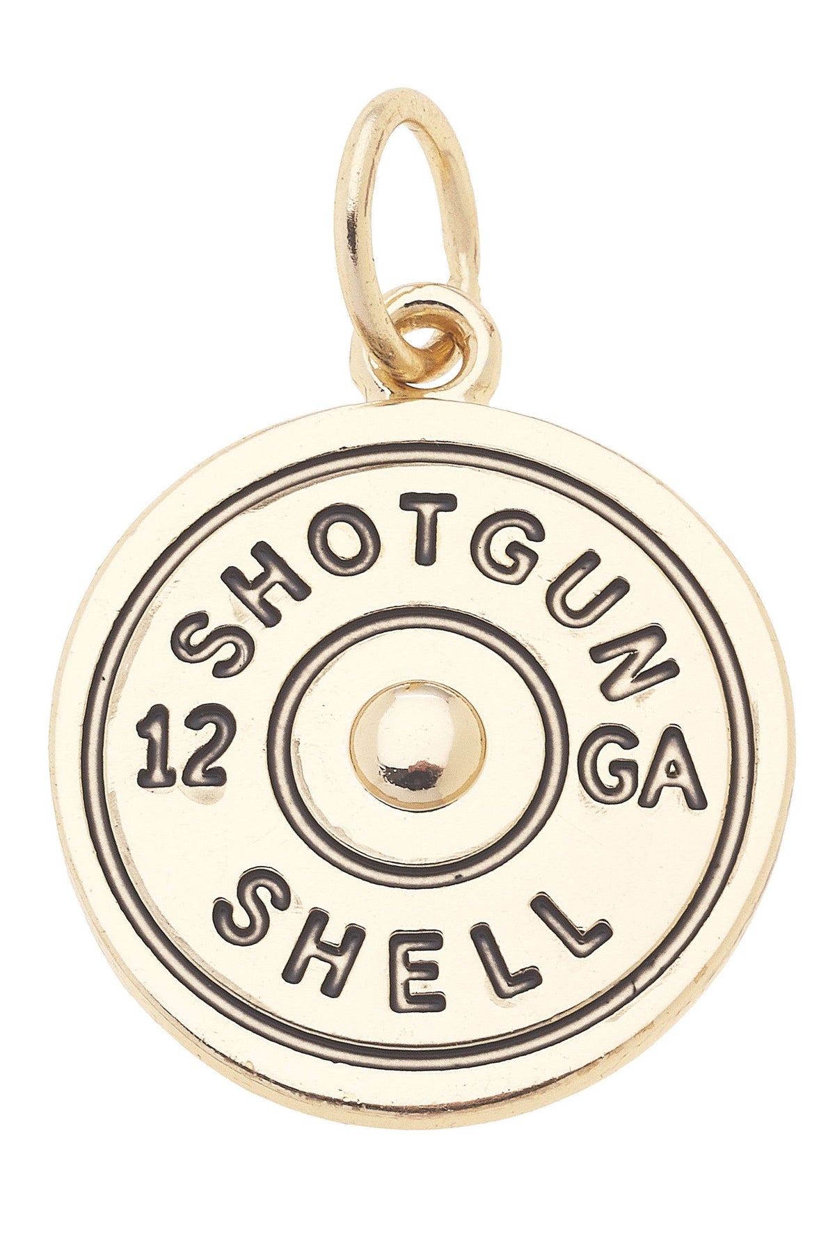 Shotgun Shell Charm in Gold