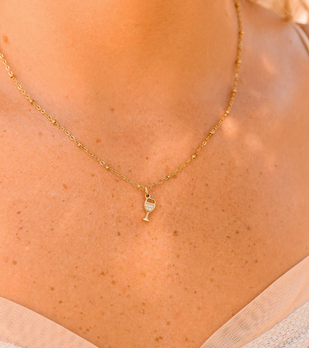 Wine Glass Charm