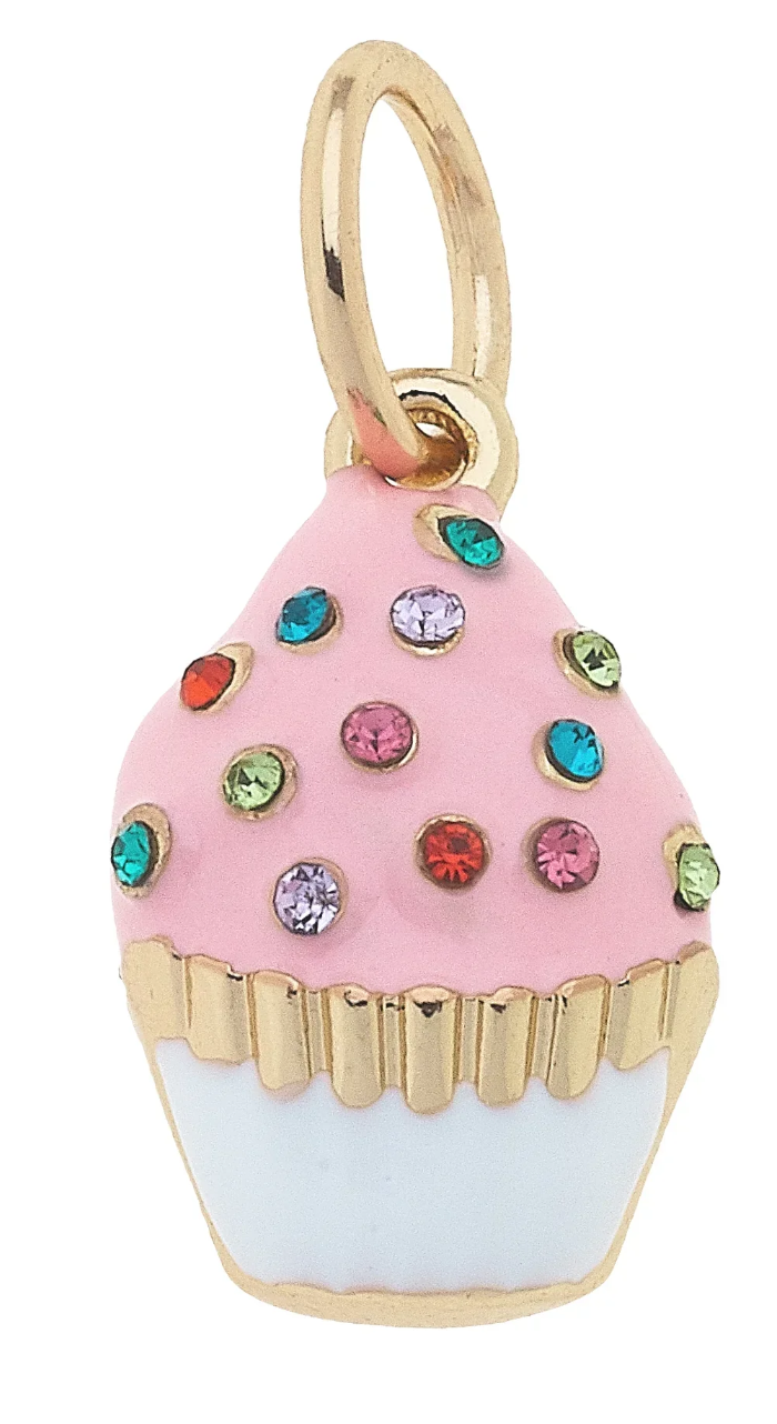 Bejeweled Cupcake Charm