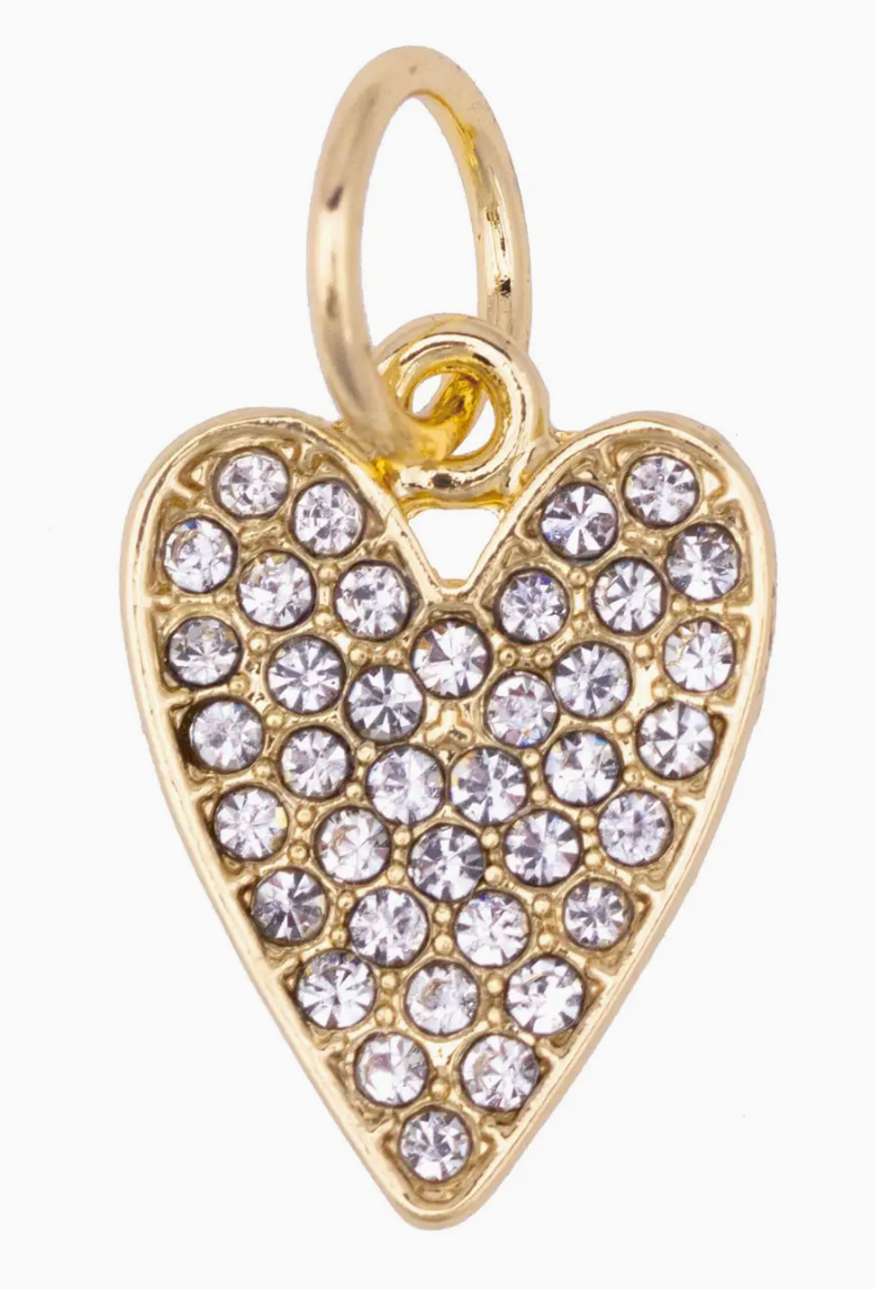 Pave' Heart Charm