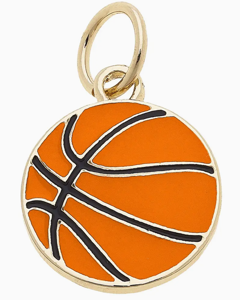 Enamel Basketball Charm