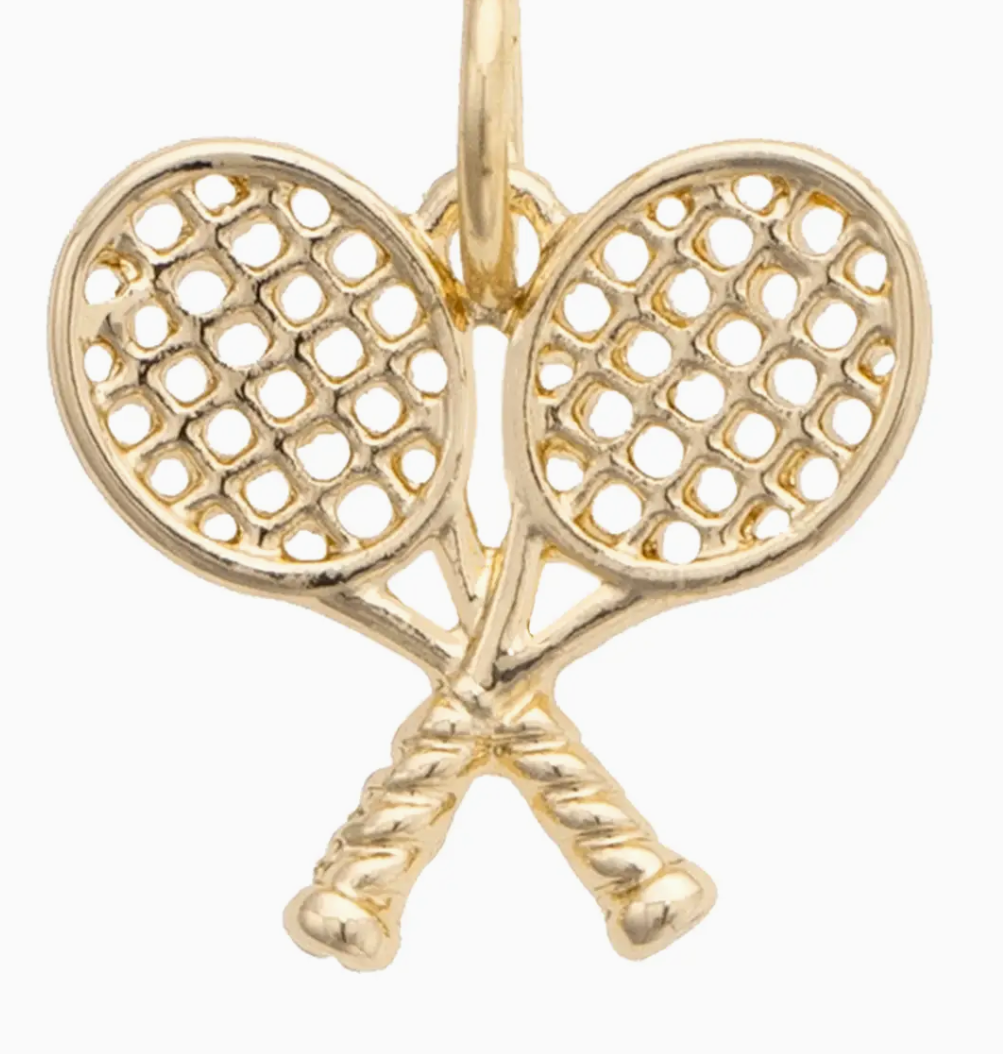 Double Tennis Racket Charm