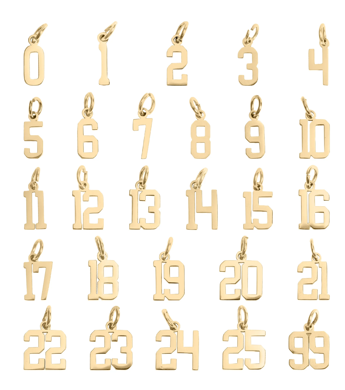 College Block Number Charm