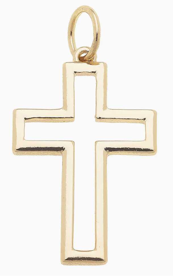 Open Cross Charm