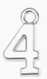 Mini College Block Number Charm