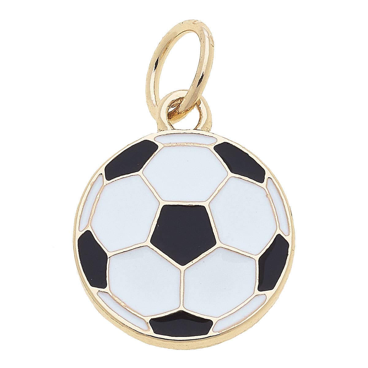 Enamel Soccer Ball Charm