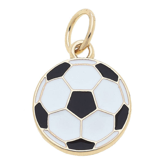 Enamel Soccer Ball Charm