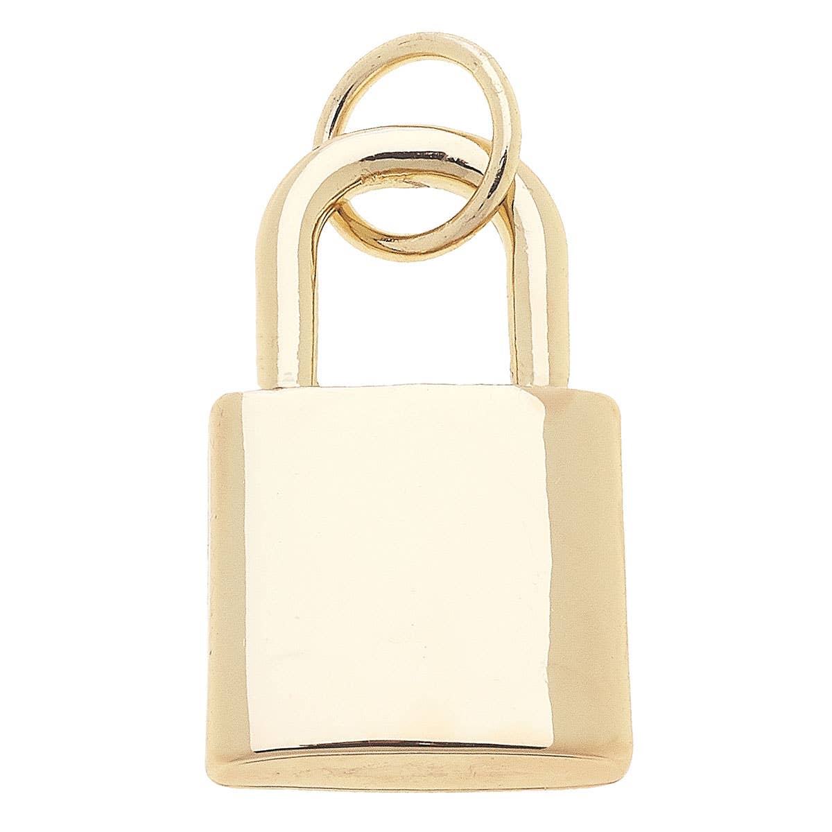 Padlock Charm in  Gold