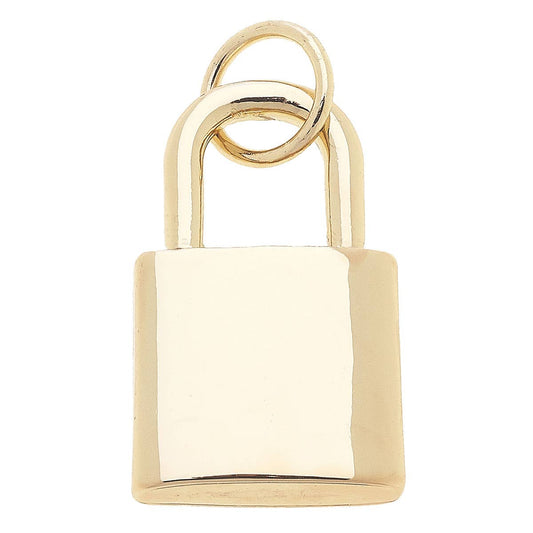 Padlock Charm in  Gold