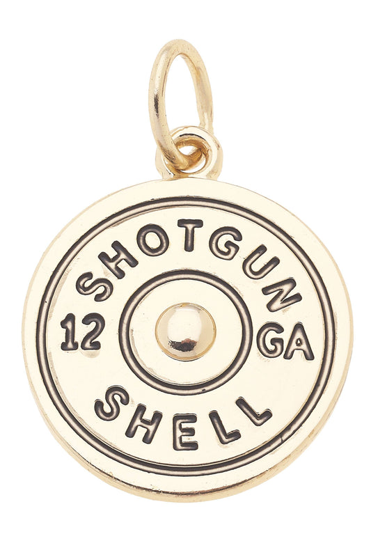 Shotgun Shell Charm in Gold