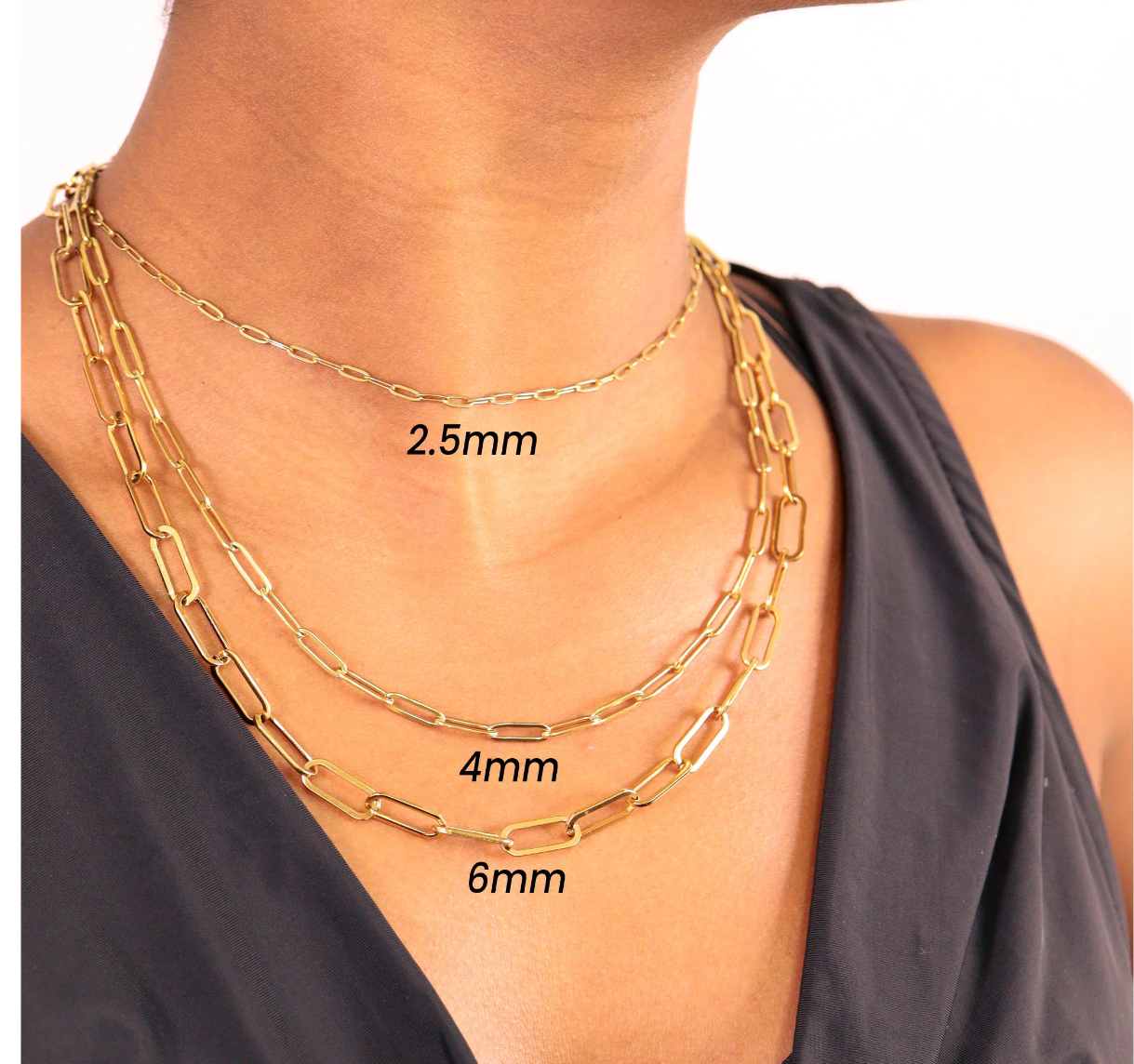 Paperclip Chain Necklace Keeper
