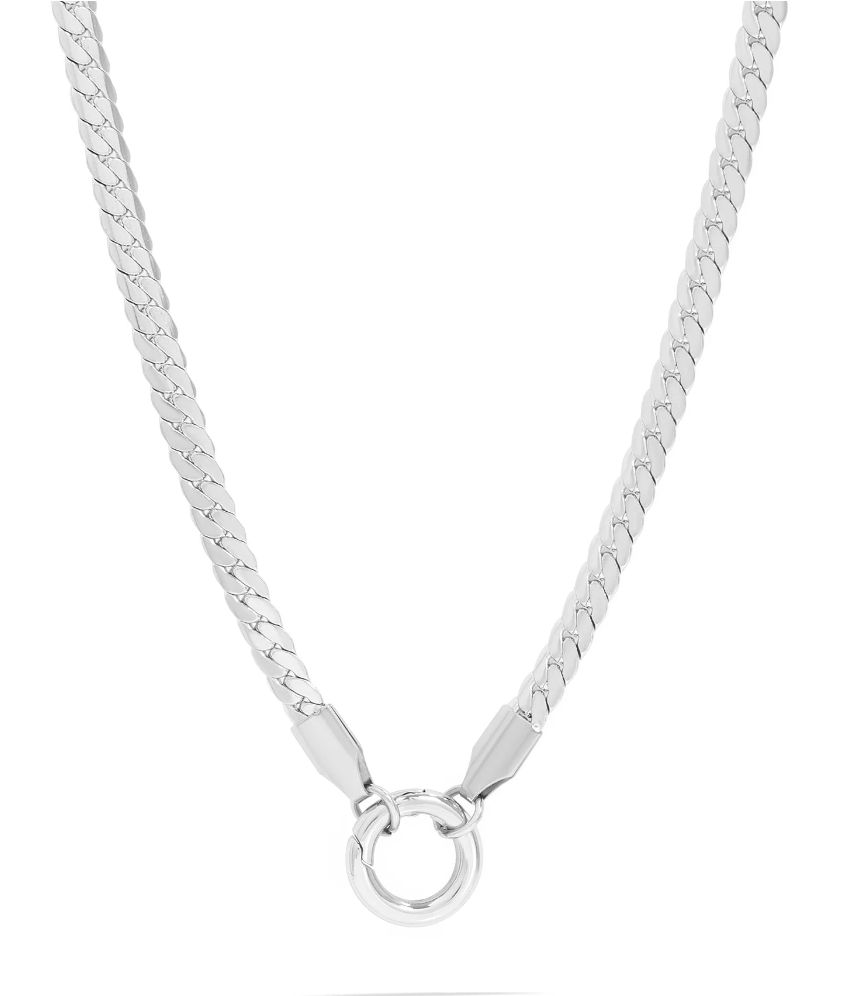 Curb Charm Chain with Carabiner Keeper