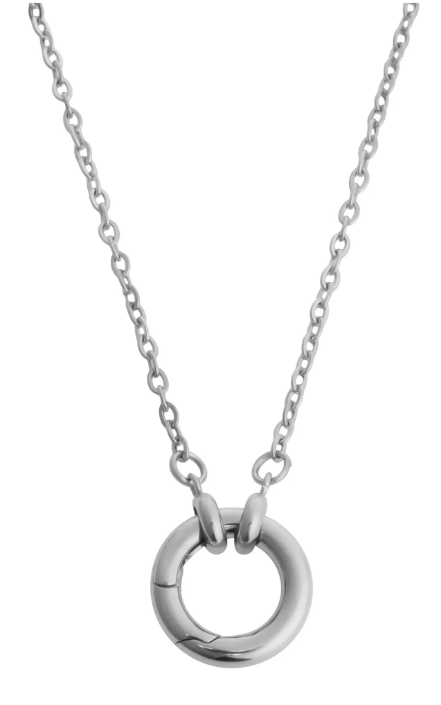 Loop Chain Necklace with Round Carabiner Keeper