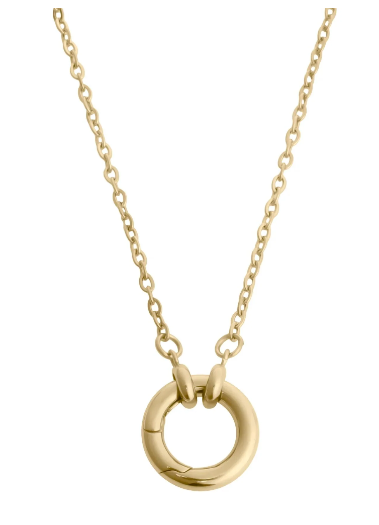 Loop Chain Necklace with Round Carabiner Keeper