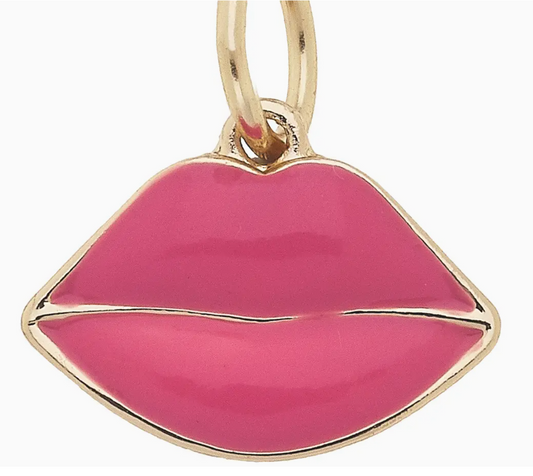 Fuchsia Lips Charm