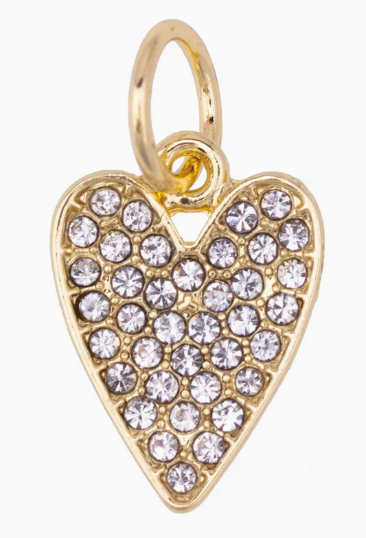 Pave' Heart Charm