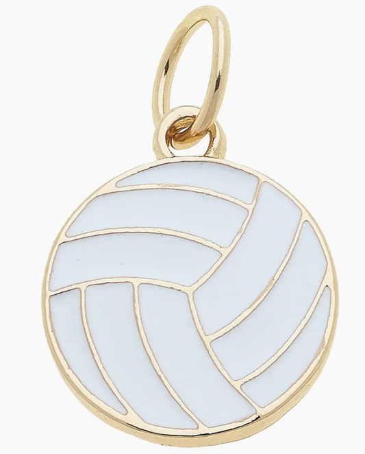 Enamel Volleyball Charm