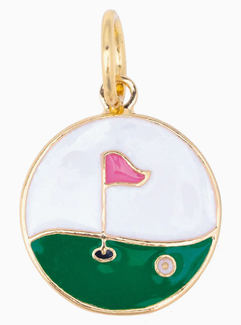 Hole-In-One Enamel Golf Charm
