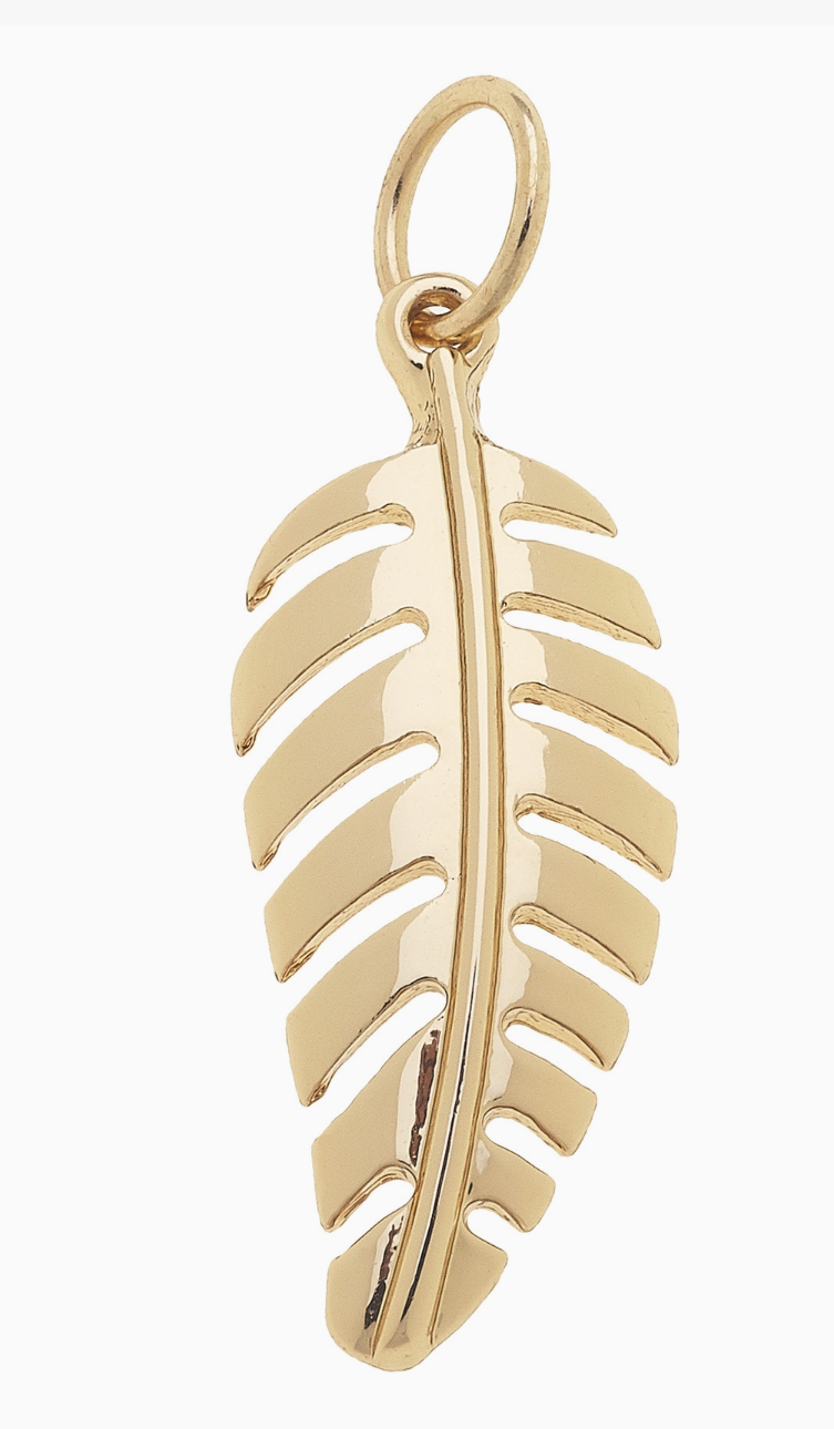 Leaf Charm in Gold