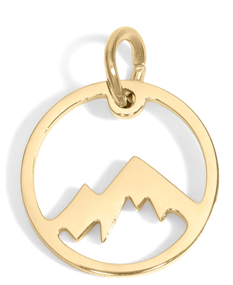 Mountainside Round Charm