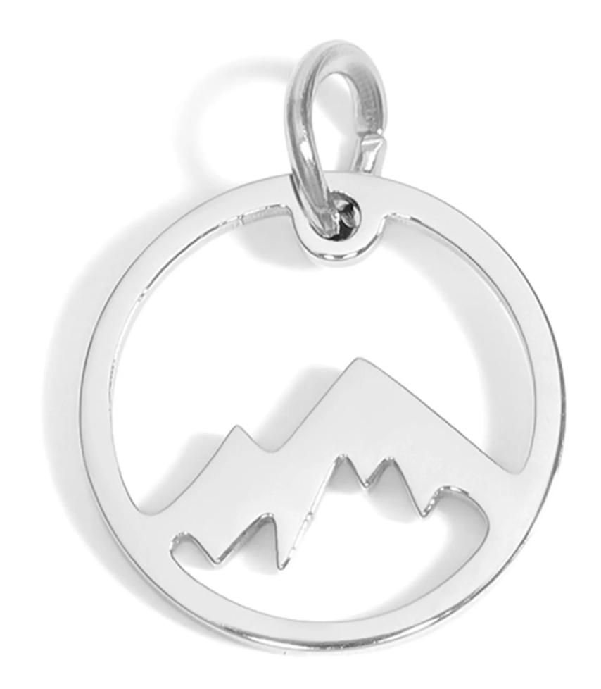 Mountainside Round Charm