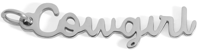 Cowgirl Word Charm