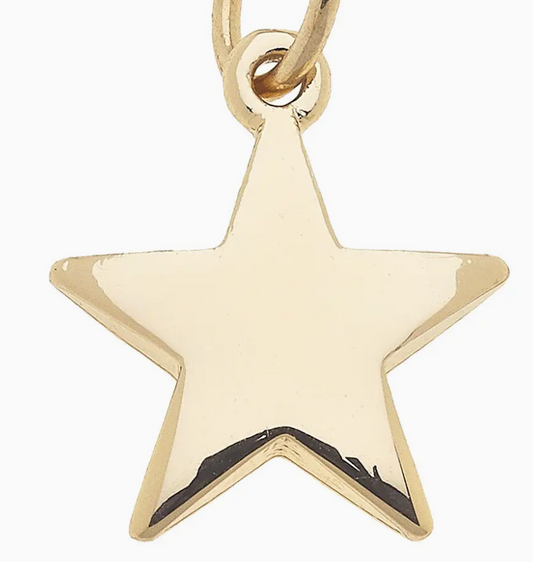 Gold Puffy Star Charm