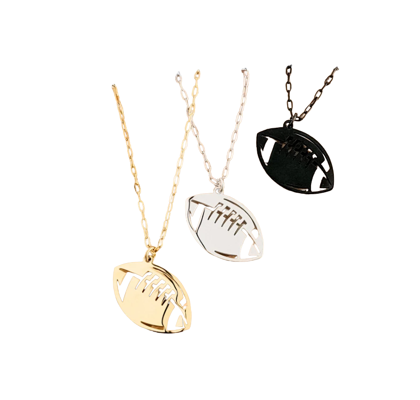 Angled Football Keeper Necklace