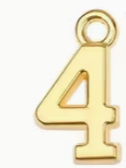 Mini College Block Number Charm