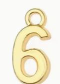 Mini College Block Number Charm