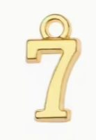 Mini College Block Number Charm