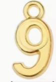Mini College Block Number Charm