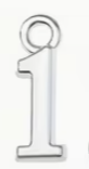 Mini College Block Number Charm