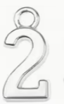 Mini College Block Number Charm