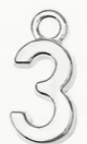 Mini College Block Number Charm
