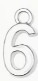 Mini College Block Number Charm