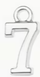 Mini College Block Number Charm