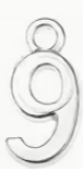 Mini College Block Number Charm