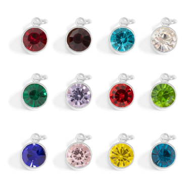 4mm & 8mm Birthstone Charm